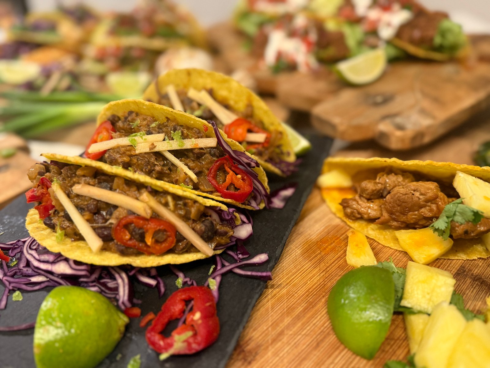 Selection of tacos